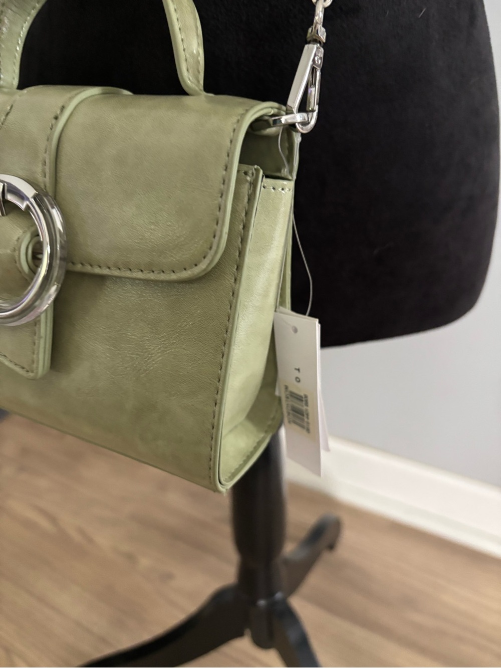 NWT Quiet Luxury Retro Festival Green Top-Handle Crossbody Bag - Picture 3 of 5